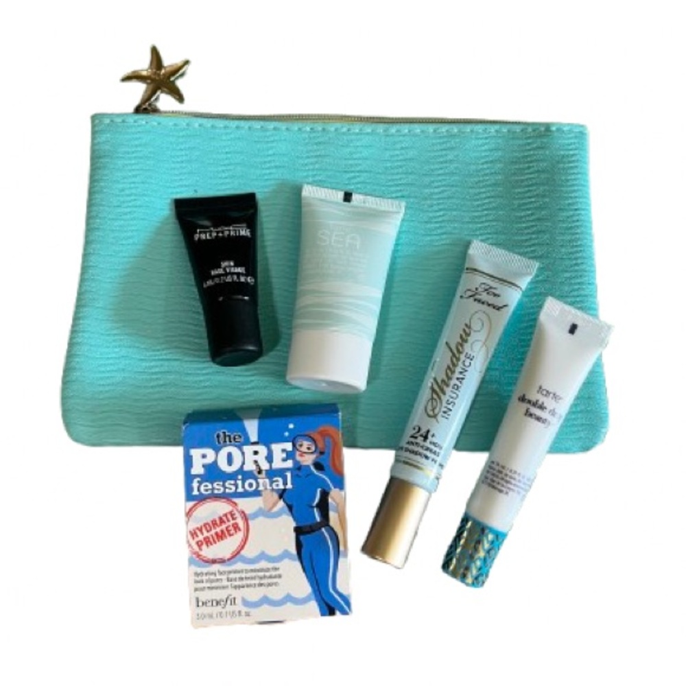 Face Primer Bundle with Turquoise Pouch